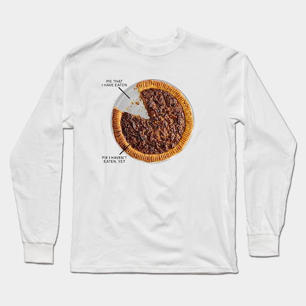 Pecan Pie Chart Long Sleeve T-Shirt by Manatee Max